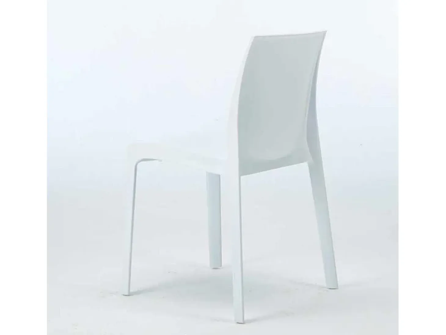 22 Silla de cocina Apilable de Polipropileno Rome Grand Soleil Stock - Blanco