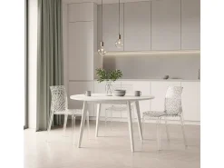 16 Silla de cocina o de comedor de Policarbonato Transparente Gruvyer Stock - Transparente