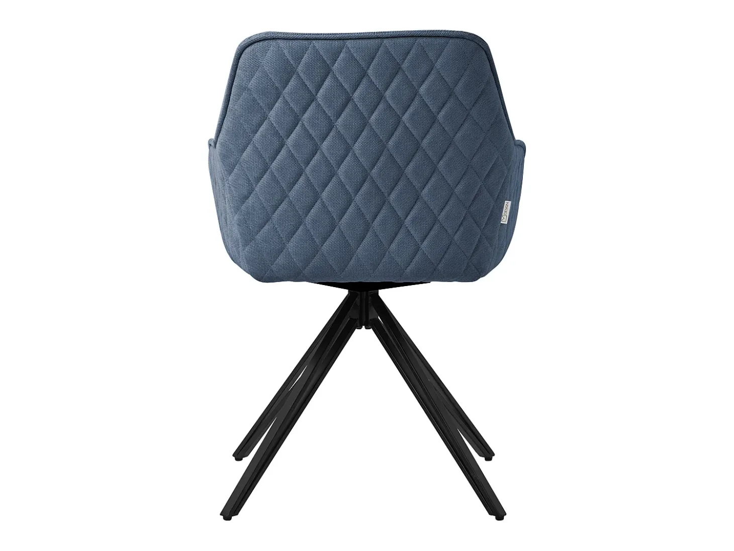4 silla de comedor giratoria sillón giratorio 360 grados silla de salón azul