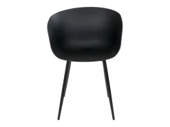 2 Sillones de polipropileno negro RODA