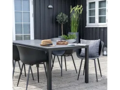 4 Sillones polipropileno negro RODA