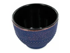 2 vasos de hierro fundido azul y bronce - 0,15 L
