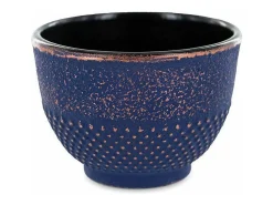 2 vasos de hierro fundido azul y bronce - 0,15 L