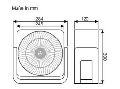 AIROS CIRCUBOX, ventilador de mesa blanco CasaFan