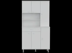 Alacena Della MT en Melamina, con cajón de riel metálico , 168.91 cm X 89.91 cm X 34.79 cm , Blanco
