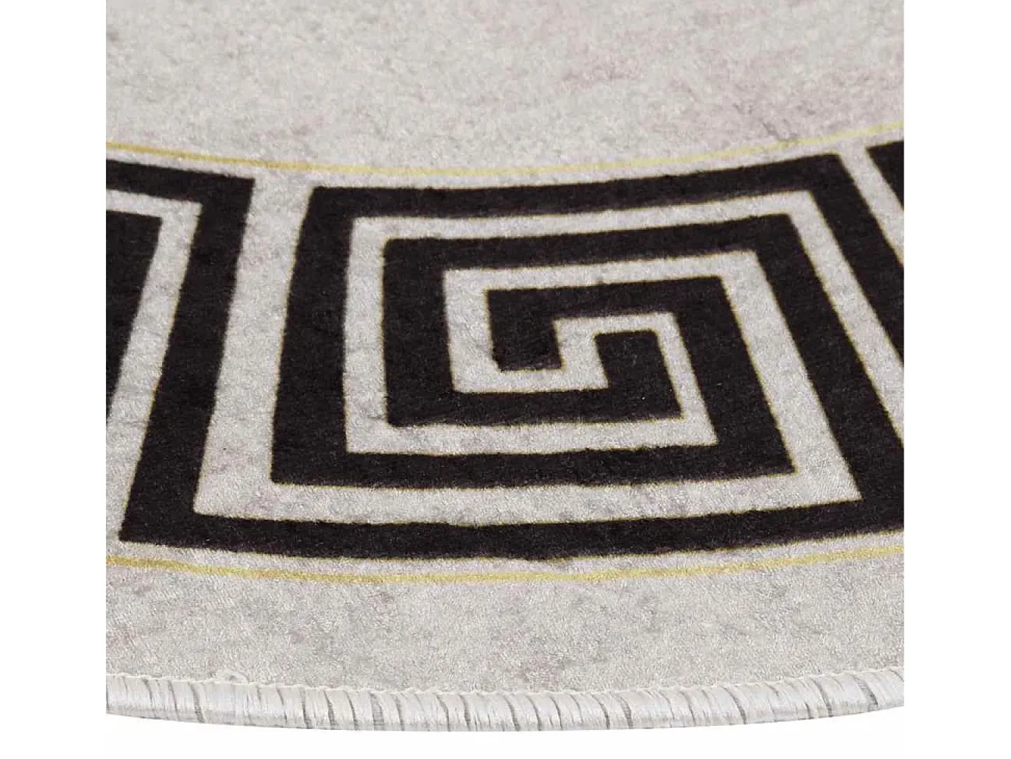 Alfombra antideslizante lavable φ120 cm beige claro