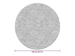 Alfombra antideslizante lavable φ120 cm beige claro