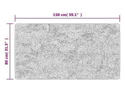 Alfombra antideslizante lavable 80x150 cm Antracita