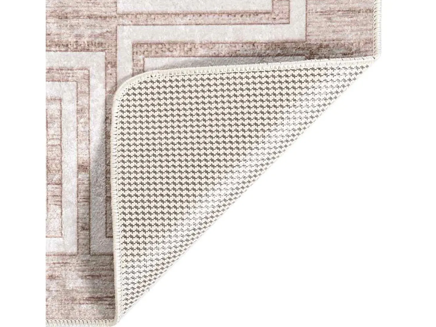 Alfombra antideslizante lavable 160x230 cm beige