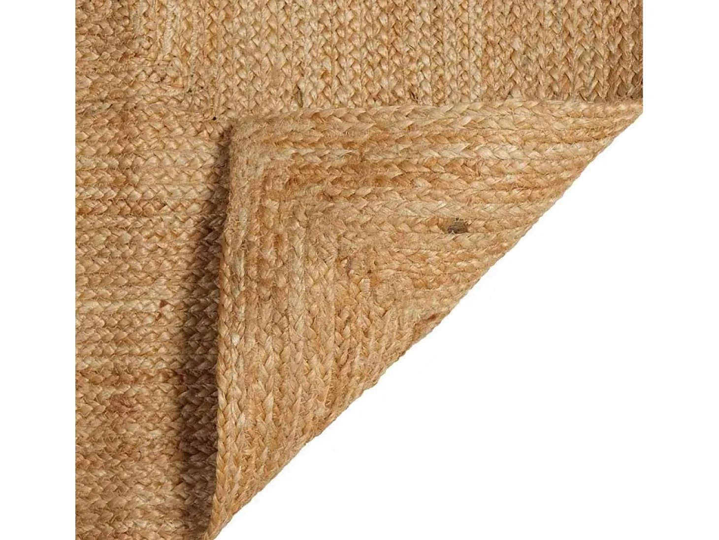 Alfombra beige 240 x 240 cm Yute