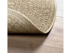 Alfombra beige ZIZUR Ø 120cm aspecto yute para interior y exterior