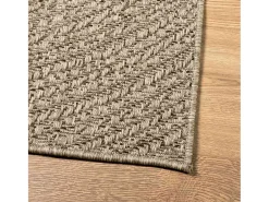Alfombra beige ZIZUR 80x150 cm efecto yute interior exterior