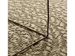 Alfombra beige ZIZUR 160x230 cm efecto yute para interior y exterior