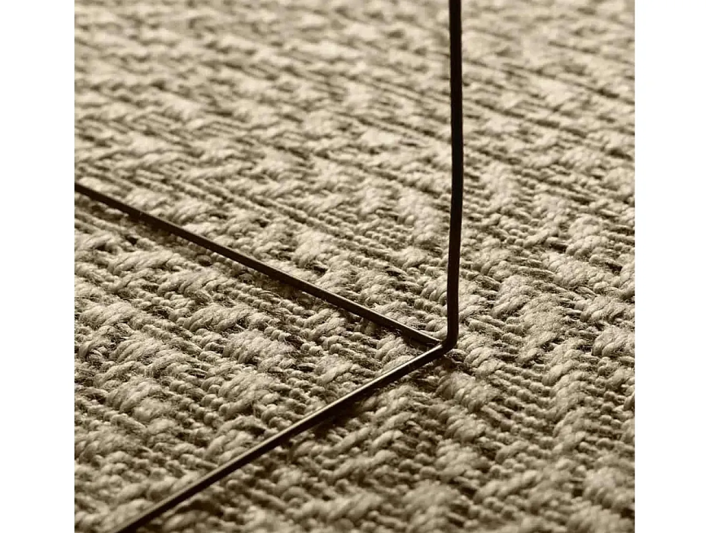 Alfombra beige ZIZUR 160x230 cm efecto yute para interior y exterior