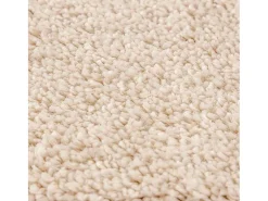 Alfombra Crema 120 x 120 cm Polipropileno