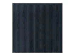 Alfombra cuadrada gris 100x100 cm bambú