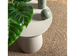 Alfombra de 160 cm con aspecto de yute, para interior y exterior