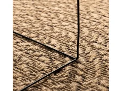 Alfombra de 90 cm con aspecto de yute, para interior y exterior