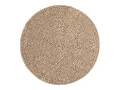 Alfombra de 90 cm con aspecto de yute, para interior y exterior