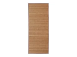 Alfombra de bambú marrón con láminas rectangulares 120 x 180 cm