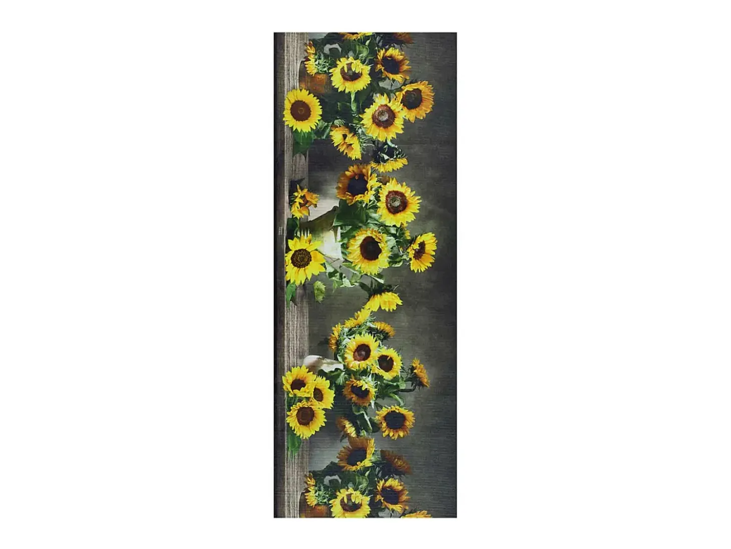 Alfombra de cocina - Dibujos con flores - amarillo - 52 x 200 cm - RICCI
