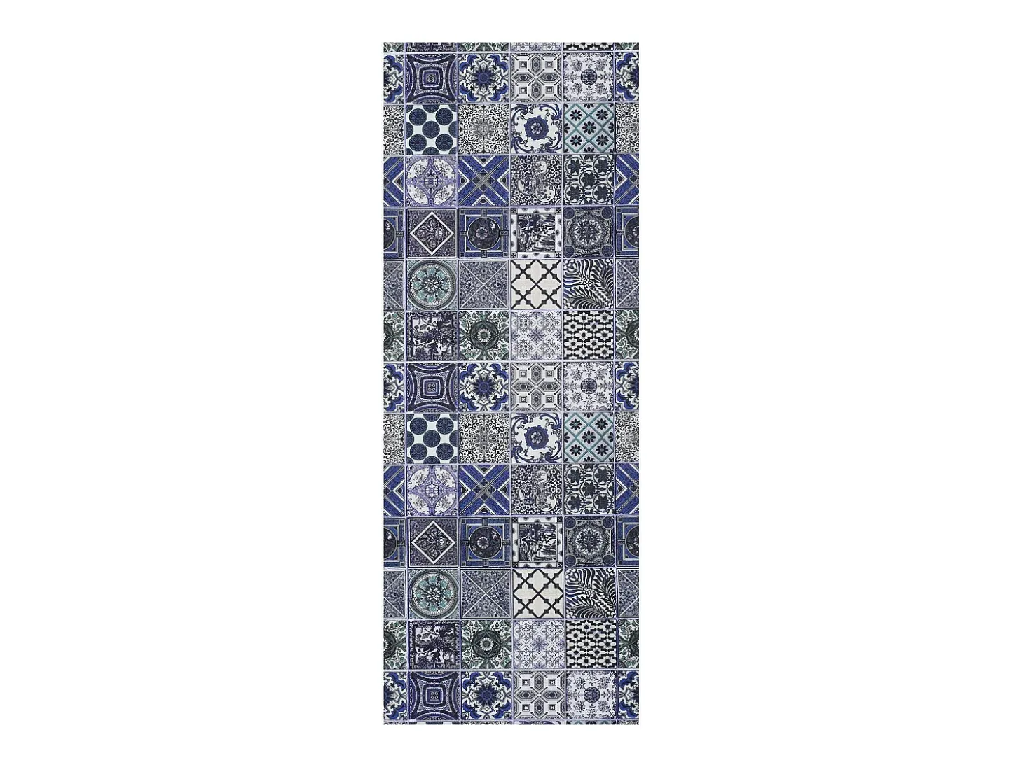 Alfombra de cocina - Diseños bohemios - azul - 52 x 200 cm - SPRINTY