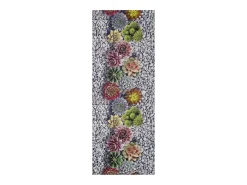 Alfombra de cocina - Diseños de cactus - gris - 52 x 200 cm - SPRINTY