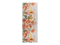 Alfombra de cocina - dibujos con flores - multicolor - 52 x 200 cm - RICCI