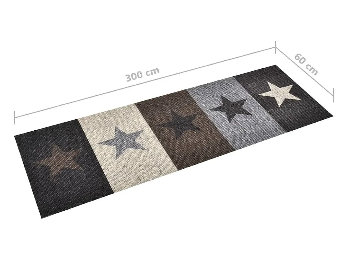 Alfombra de cocina lavable Stars 60x300 cm ES313413