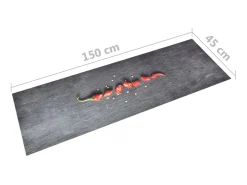 Alfombra de cocina lavable Pepper 45x150 cm ES653358