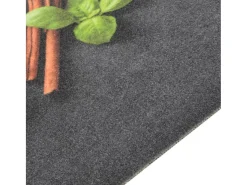 Alfombra de cocina lavable terciopelo dibujo especias 45x150 cm ES938564