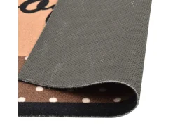 Alfombra de cocina lavable Coffee marrón 60x180 cm ES252523