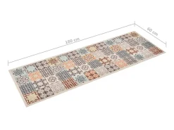 Alfombra de cocina lavable mosaico de colores 60x180 cm ES521049