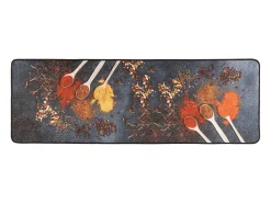 Alfombra de cocina multicolor 60x180 cm lavable antideslizante