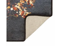Alfombra de cocina multicolor 60x180 cm lavable antideslizante