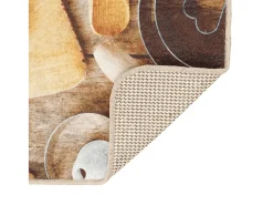 Alfombra de cocina multicolor 60x180 cm lavable antideslizante