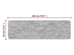 Alfombra de cocina multicolor 60x180 cm lavable antideslizante