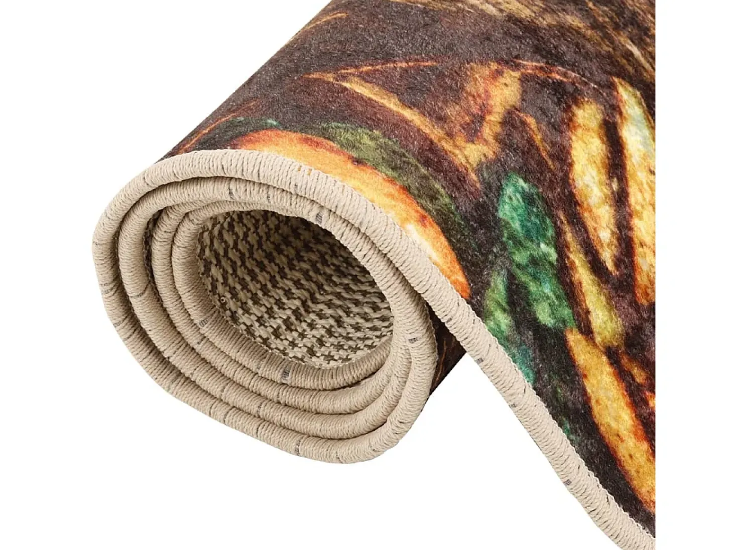 Alfombra de cocina multicolor 60x180 cm lavable antideslizante