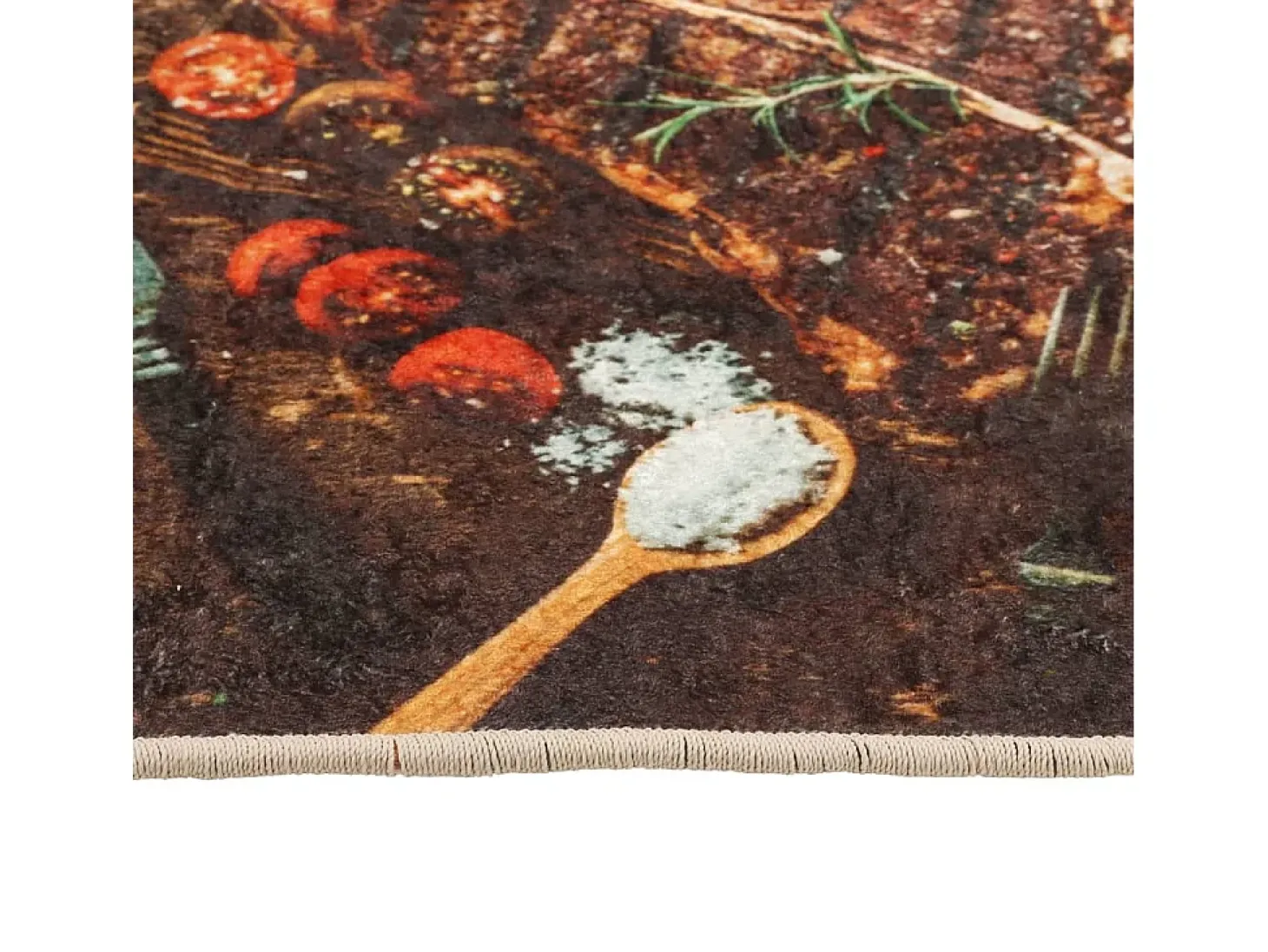 Alfombra de cocina multicolor 60x180 cm lavable antideslizante