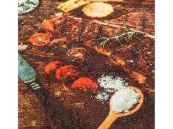 Alfombra de cocina multicolor 60x180 cm lavable antideslizante