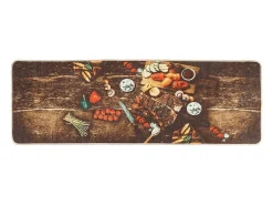 Alfombra de cocina multicolor 60x180 cm lavable antideslizante