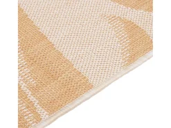 Alfombra de exterior de tejido plano con estampado de hojas de 120 x 170 cm