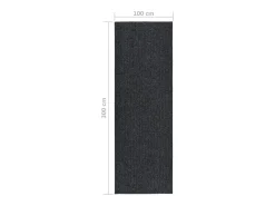 Alfombra de pasillo atrapa suciedad 100x300 cm gris antracita