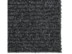 Alfombra de pasillo atrapa suciedad 100x250 cm gris antracita