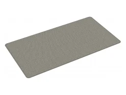 Alfombra de pasillo efecto sisal plata 80x150 cm