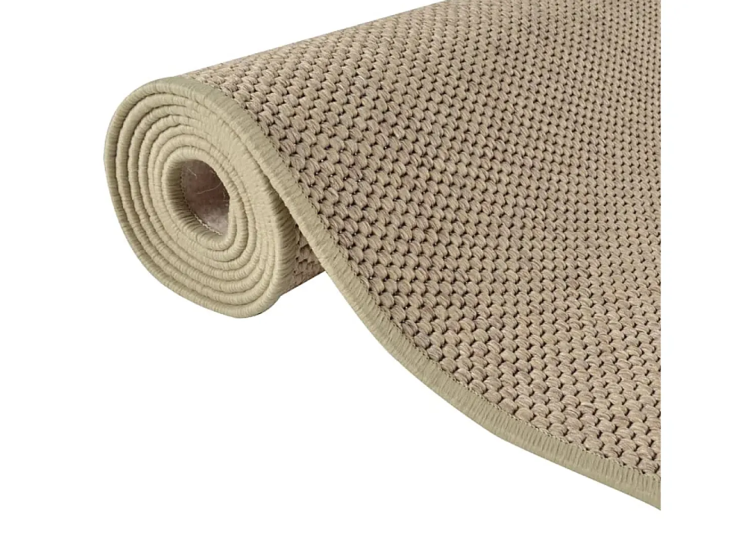 Alfombra de pasillo efecto sisal arena 80x200 cm