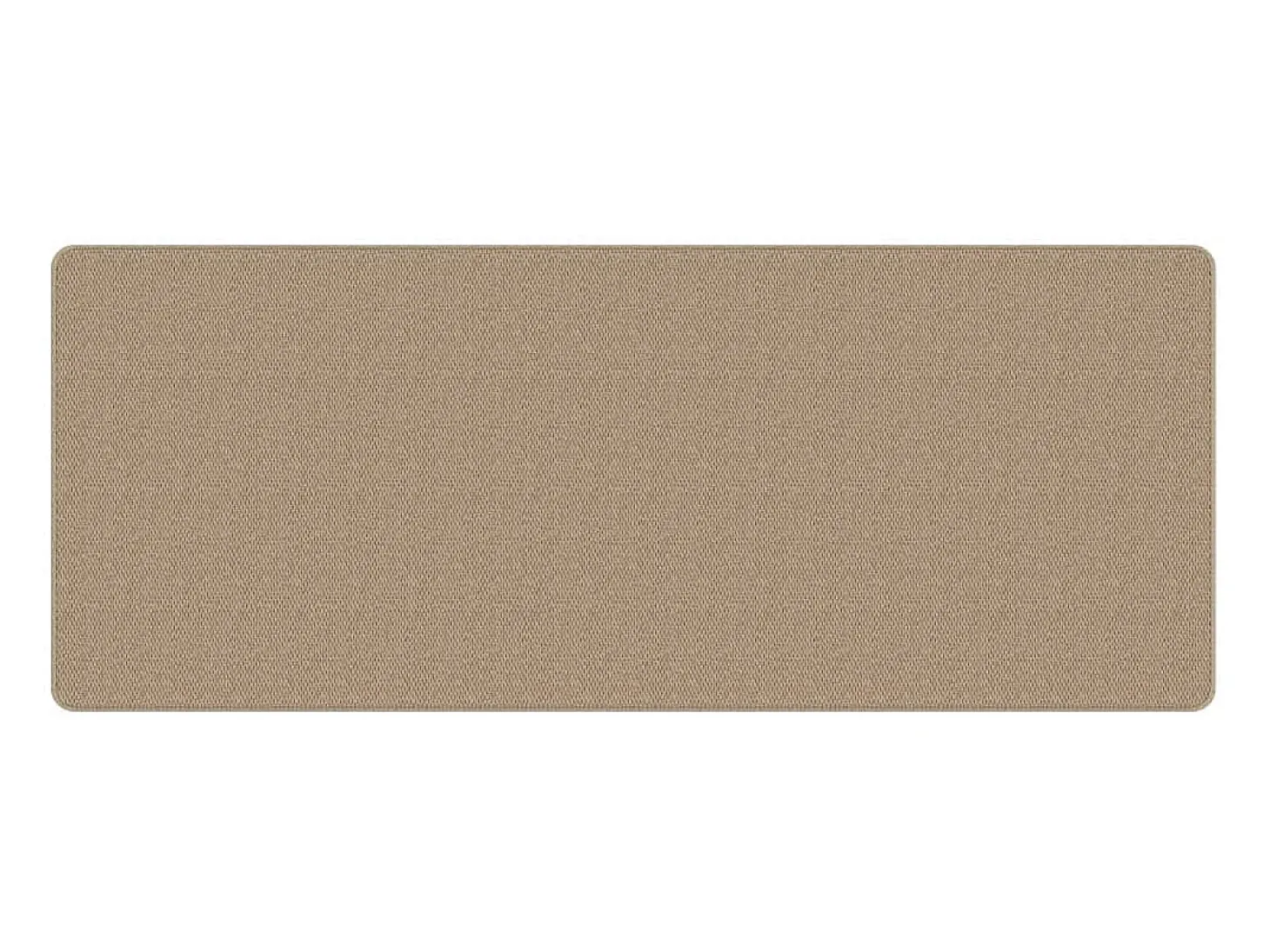 Alfombra de pasillo efecto sisal arena 80x200 cm