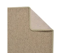 Alfombra de pasillo efecto sisal arena 50x100 cm