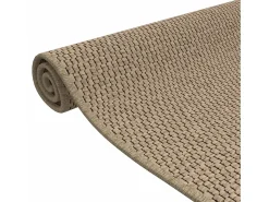 Alfombra de pasillo efecto sisal arena 50x100 cm