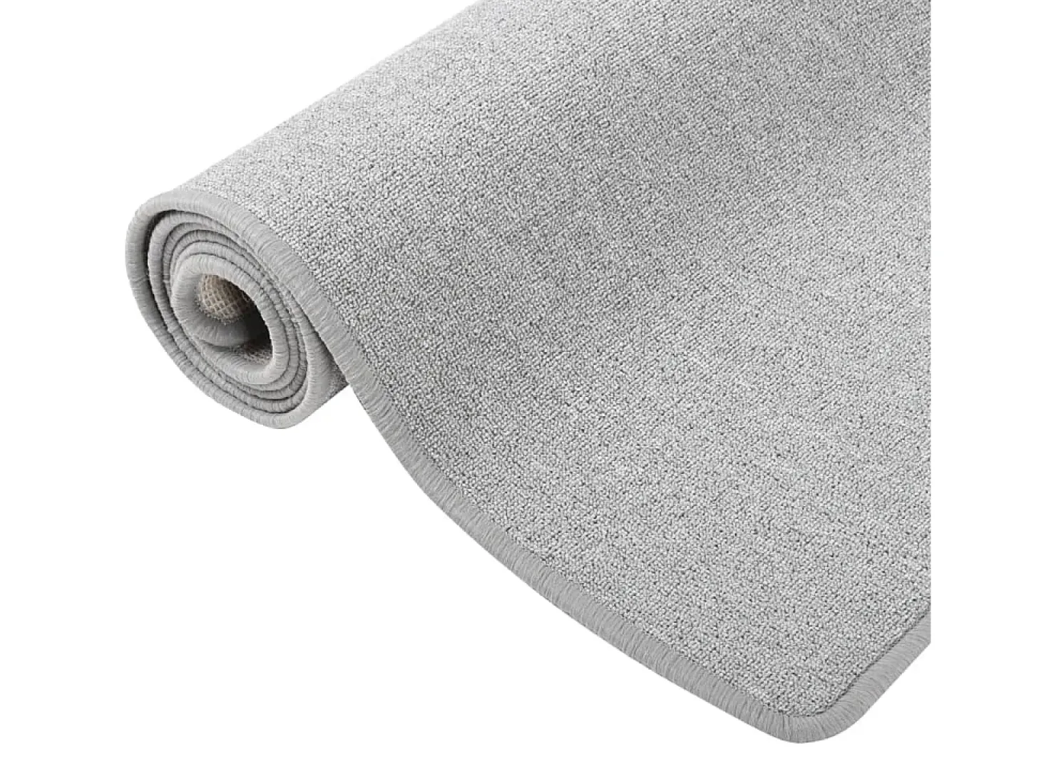 Alfombra de pasillo gris claro 50x200 cm